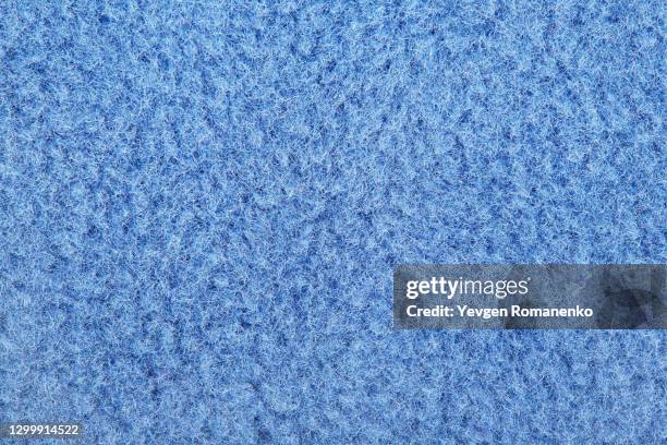 pretty warm blue pile fleece texture - fleece stoff stock-fotos und bilder