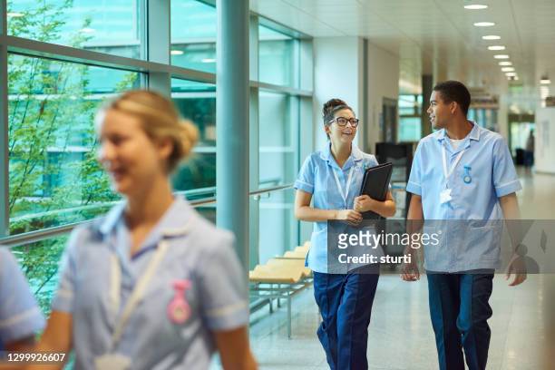 young nurses on the ward - medical student stock pictures, royalty-free photos & images