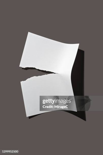 Paper Ripped Inhalf Paper Rip In Half Photos and Premium High Res Pictures - Getty Images