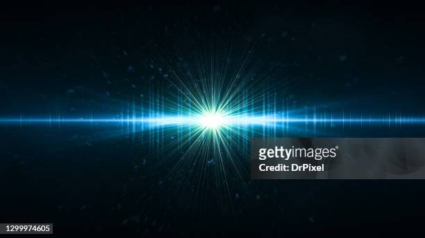 light explosion in the dark - effetto luminoso foto e immagini stock