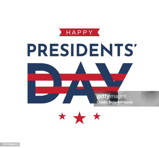 ilustraciones, imágenes clip art, dibujos animados e iconos de stock de cartel del día de los presidentes felices. vector - presidents day