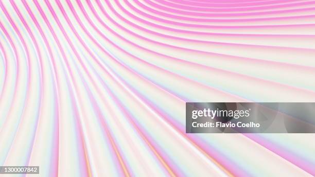 shiny light colored cylinders background - couleur irisée photos et images de collection