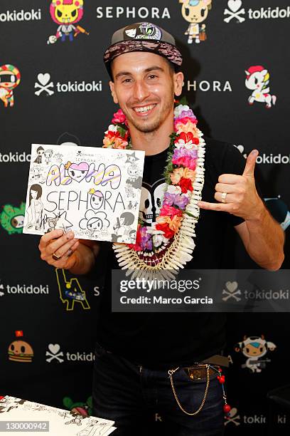 Tokidoki creator Simone Legno makes a personal appearance at Sephora at the Ala Moana Center on October 22, 2011 in Honolulu, Hawaii. Legno created...