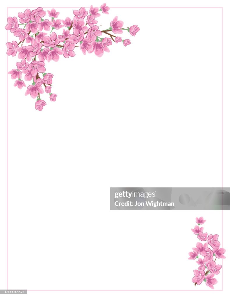 Cherry Blossom Invitation Template
