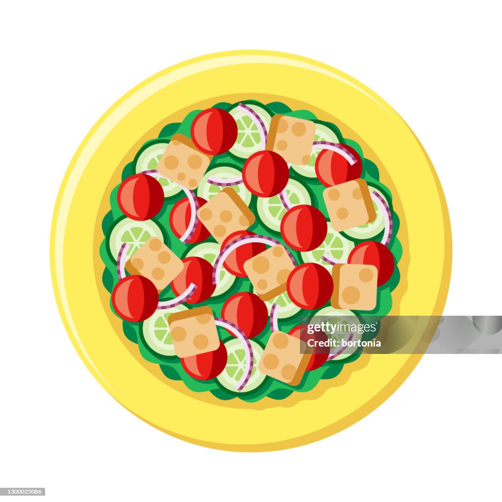 Panzanella Salad Overhead Icon