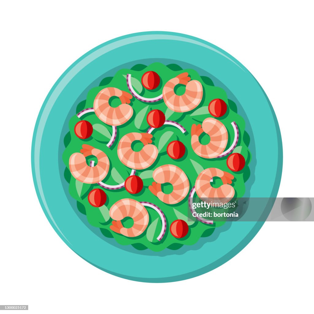 Shrimp Salad Overhead Icon