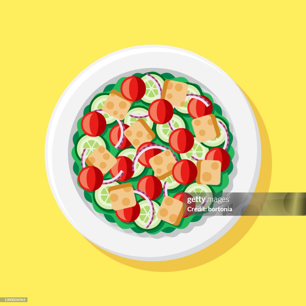 Panzanella Salad Overhead Icon
