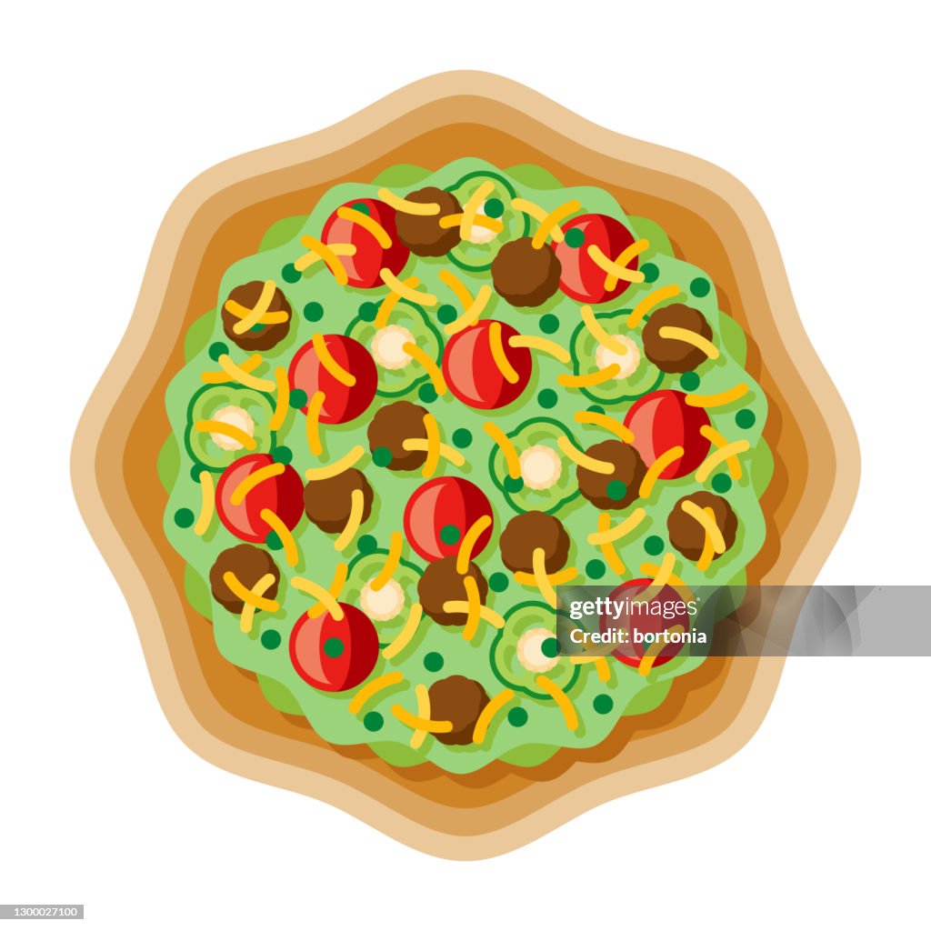 Taco Salad Overhead Icon