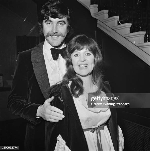 English actor John Alderton and his wife, actress Pauline Collins, UK, 25th February 1972.