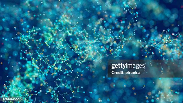 particles background - nanotecnologia imagens e fotografias de stock