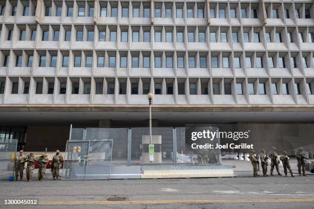 national guard providing security in washington dc - department of health and human services stock pictures, royalty-free photos & images