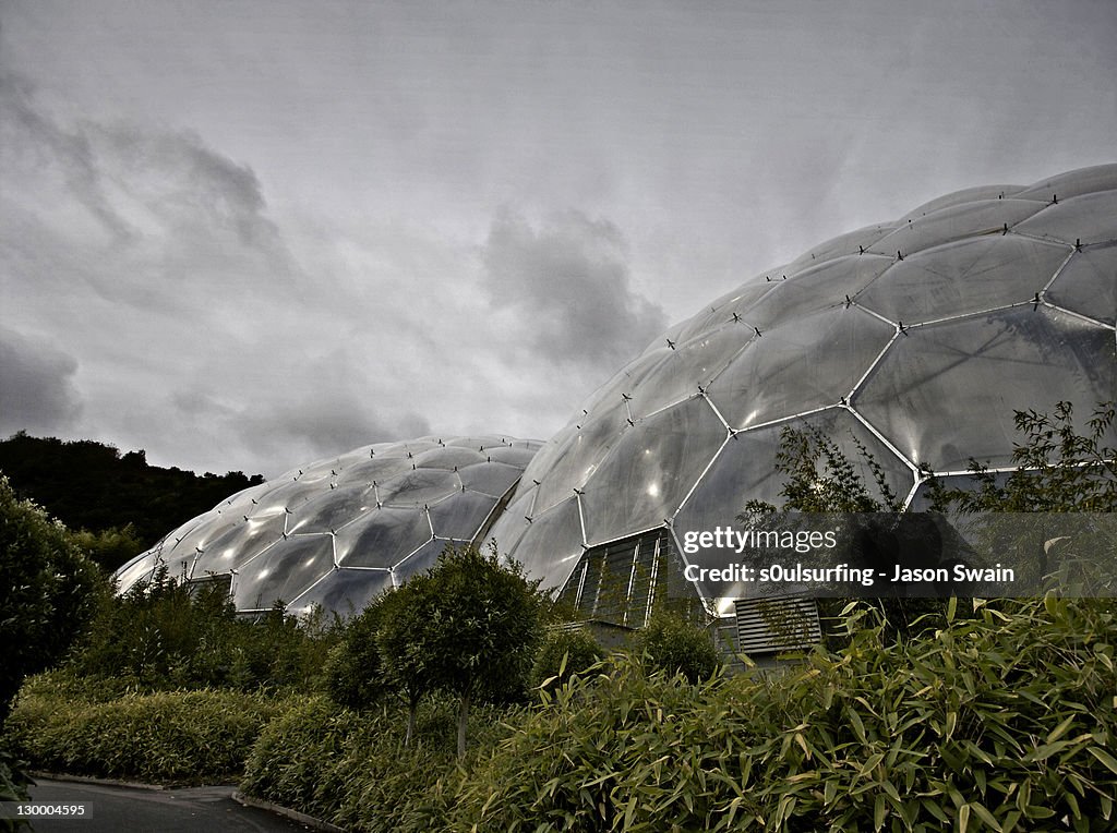 Geodesic biome domes at Eden Project