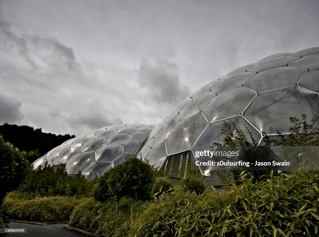 Geodesic biome domes at Eden Project