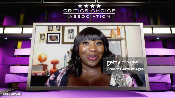 In this screengrab, Bevy Smith speaks at the Critics Choice Association's Third Annual Celebration of Black Cinema on February 02, 2021.