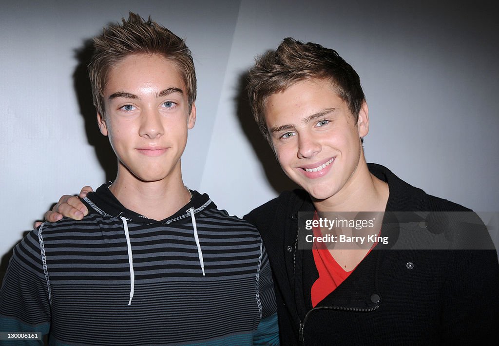 Austin R Backstrom Actor Austin North and actor Garrett Backstrom attend Backstrom's ...