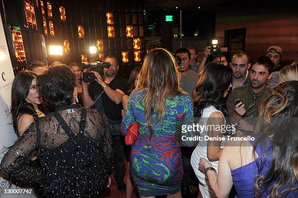 General view on the red carpet at Kim Kardashian's birthday party at Marquee Nightclun at the Cosmopolitan on October 22, 2011 in Las Vegas, Nevada.