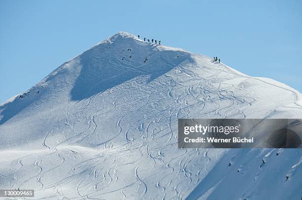 view from jakobshorn - davos stock-fotos und bilder