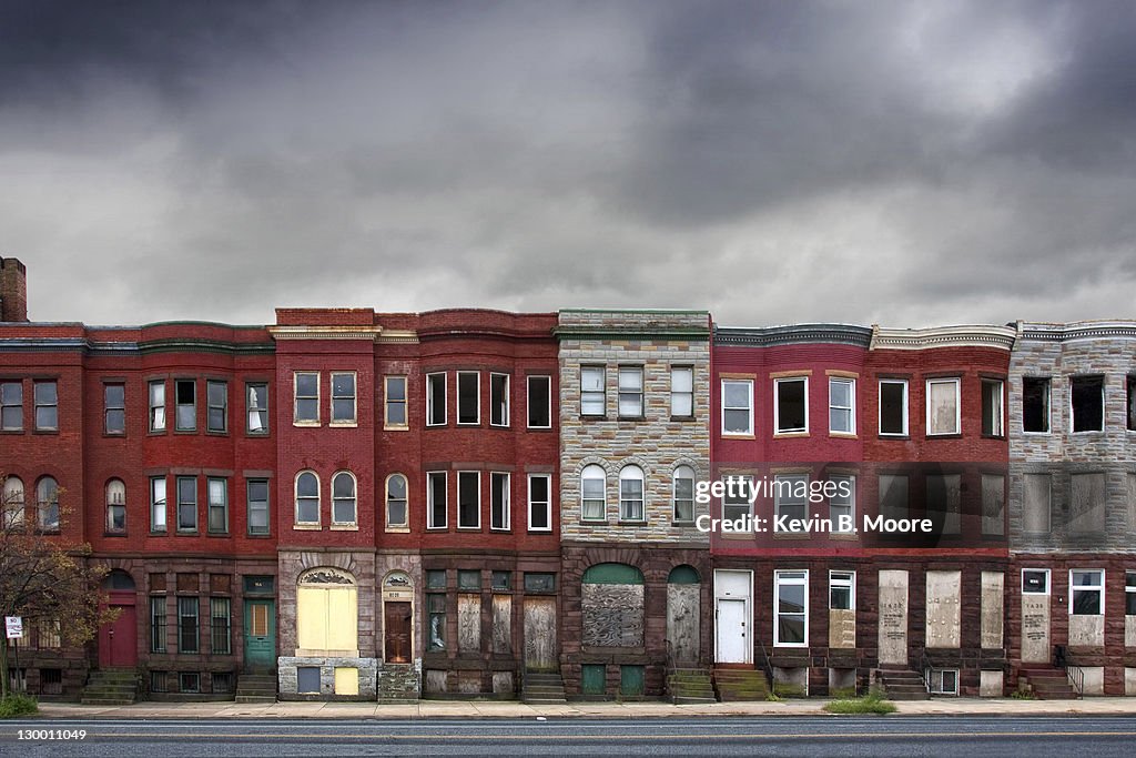 Abandoned Rowhouses in Baltimore City
