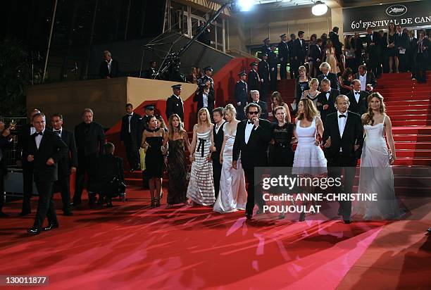 French actors Emma De Caunes, Agathe de La Fontaine, Anne Consigny, Mathieu Amalric and Emmanuelle Seigner, US director Julian Schnabel, Canadian...