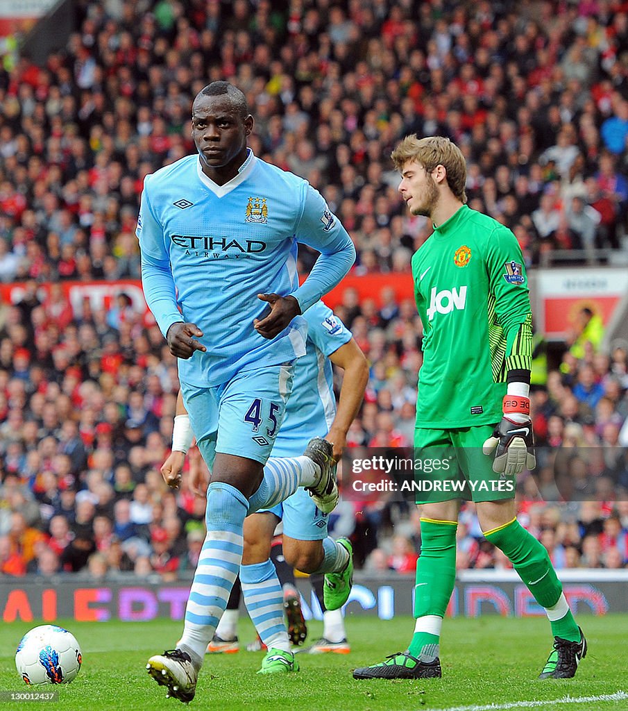 Manchester City's Italian striker Mario