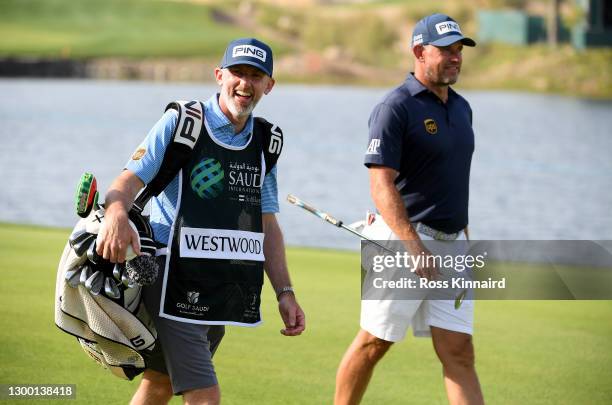 Strength And Conditioning Coach, Dr Steve McGregor who is caddying for Lee Westwood of England this week pictured during the pro-am event prior to...