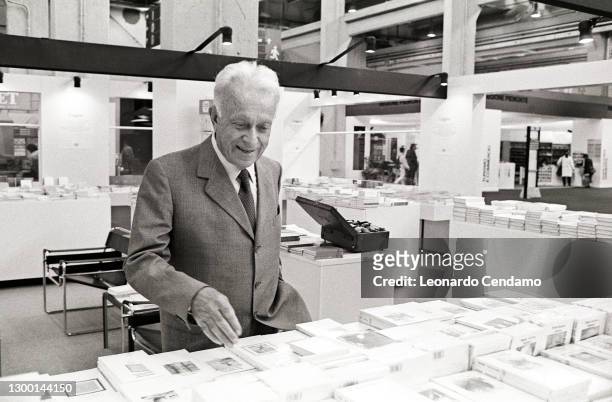 Italian book publisher Giulio Einaudi , Turin, Italy, 11th May 1994.