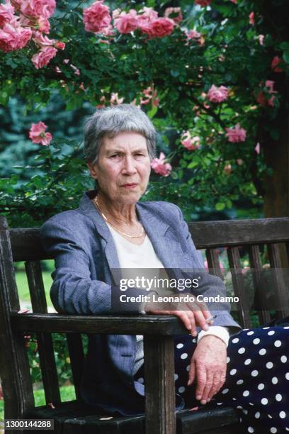 Italian author Natalia Ginzburg , Turin, Italy, circa 1990.