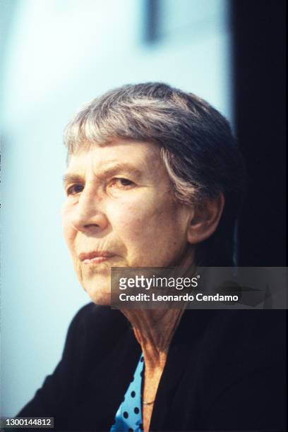 Italian author Natalia Ginzburg , Turin, Italy, circa 1990.
