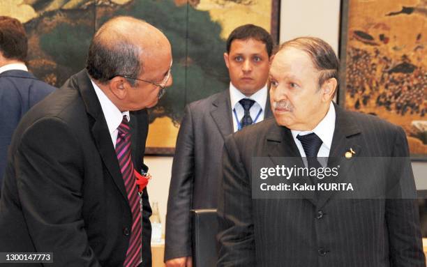 Algerian president Abdelaziz Bouteflika attends the G8+ Africa Outreach Working Session.