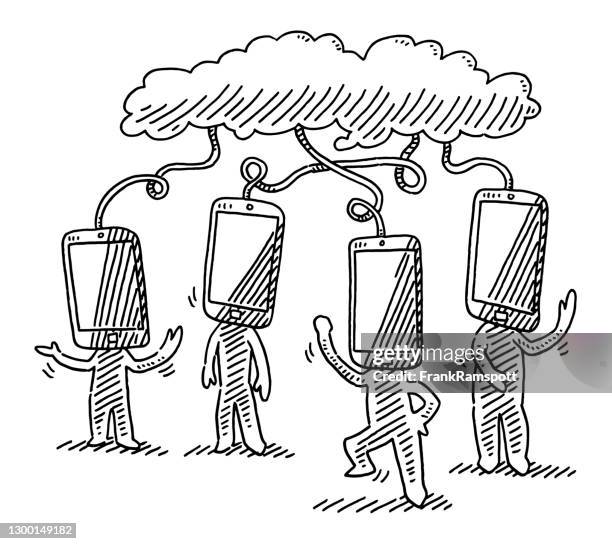 点のスマホ依存イラスト素材 Getty Images 点のスマホ依存イラスト素材 Getty Images