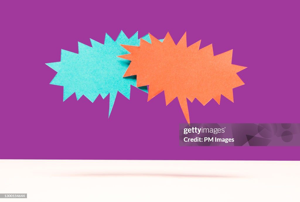 Speech bubble confrontation