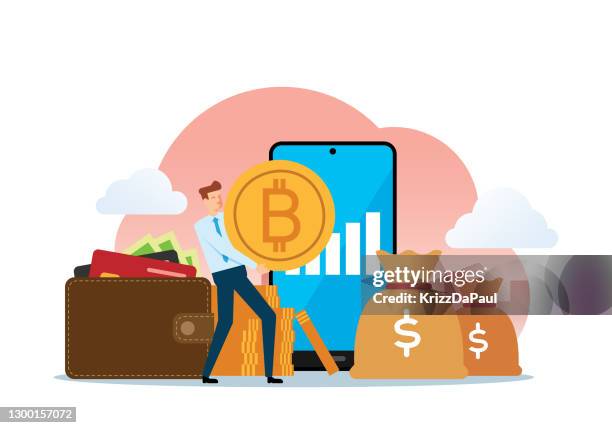 wealth - man comfortable stock illustrations