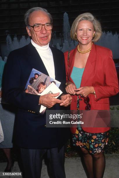 Rupert Murdoch and Anna Murdoch attend "Home Alone 2: Lost In New York" Premiere at the United Artists Theater in Century City, California on...