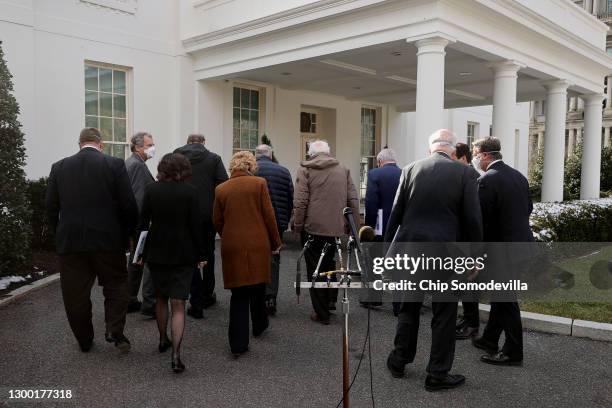 Democratic senators, including Sen. John Tester , Sen. Sherrod Brown , Sen. Maria Cantwell , Sen. Ron Wyden , Sen. Debbie Stabenow , Senate Majority...