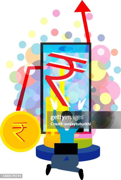 rupees , - rupee stock illustrations