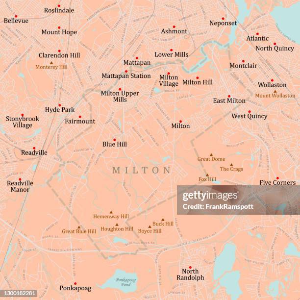 3 084 Milton Ma Stock Photos High Res Pictures And Images Getty Images Ma Norfolk Milton Vector Road Map 