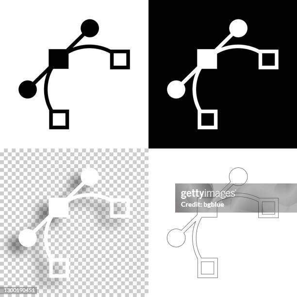vector. icon for design. blank, white and black backgrounds - line icon - cursor icon editable stock illustrations