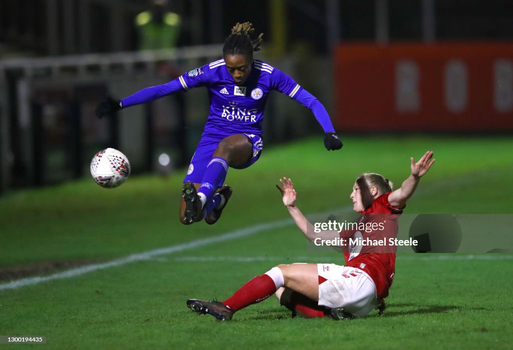Bristol City v Leicester City: FA Women's Continental League Cup Semi Final