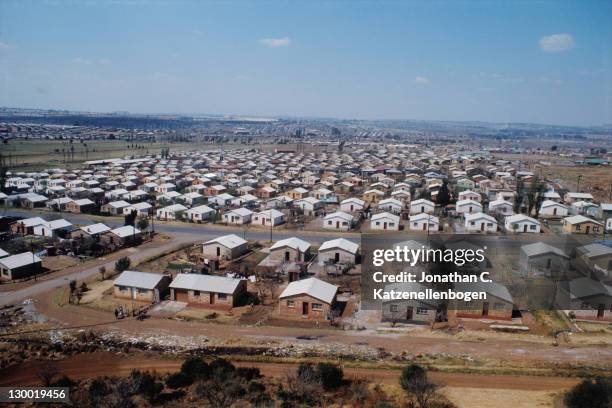 Houses in the South African township of Soweto, September 1975.