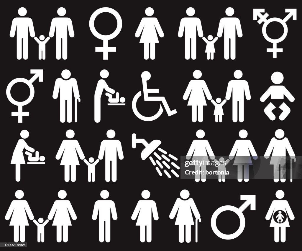 Washroom Accessibility Icon Set
