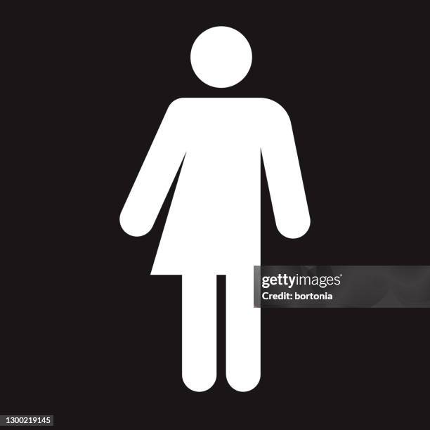 unisex washroom accessibility icon - gender stock illustrations