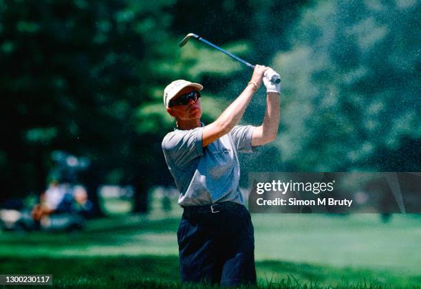 Annika Sorenstam of Sweden in action during the final round of the Du Maurier Classic at The Essex Golf and Country Club, August 02, 1998 in Windsor,...