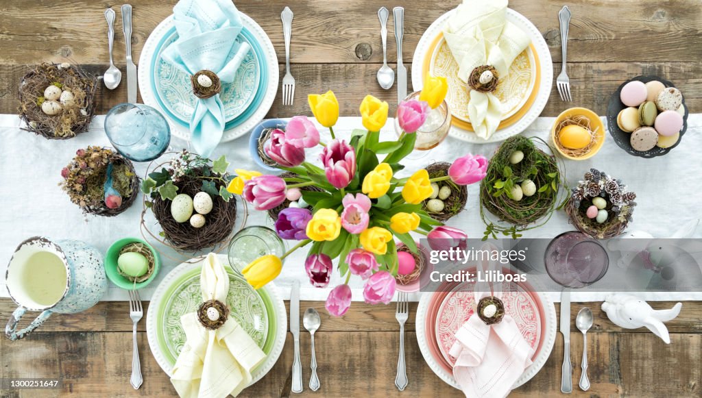 Easter Dining From Above