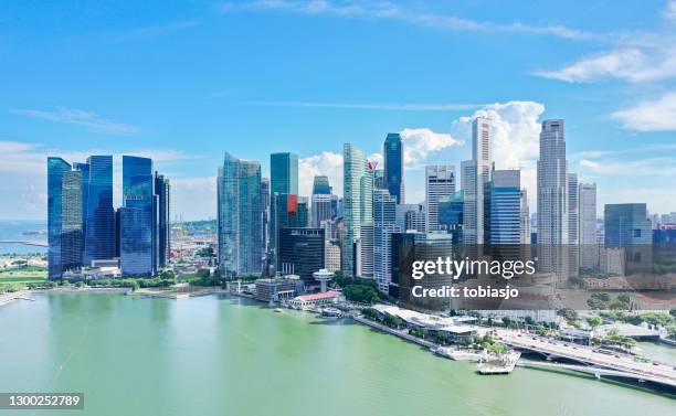ville de singapour - waterfront stock photos et images de collection
