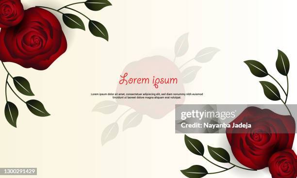 beautiful red roses frame,vector illustration - mehndi india invite stock illustrations