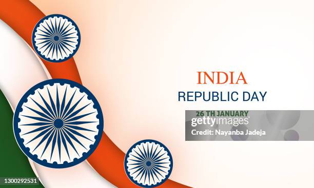 ilustrações de stock, clip art, desenhos animados e ícones de happy republic day of india stock illustration - republic day