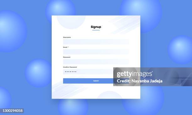 log in and sign up ui ux on light background - login stock illustrations