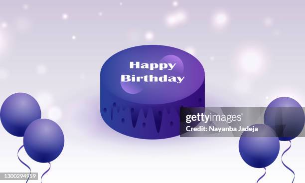 illustrations, cliparts, dessins animés et icônes de gâteaux d’anniversaire avec l’illustration de stock de ballons - 10th birthday cakes
