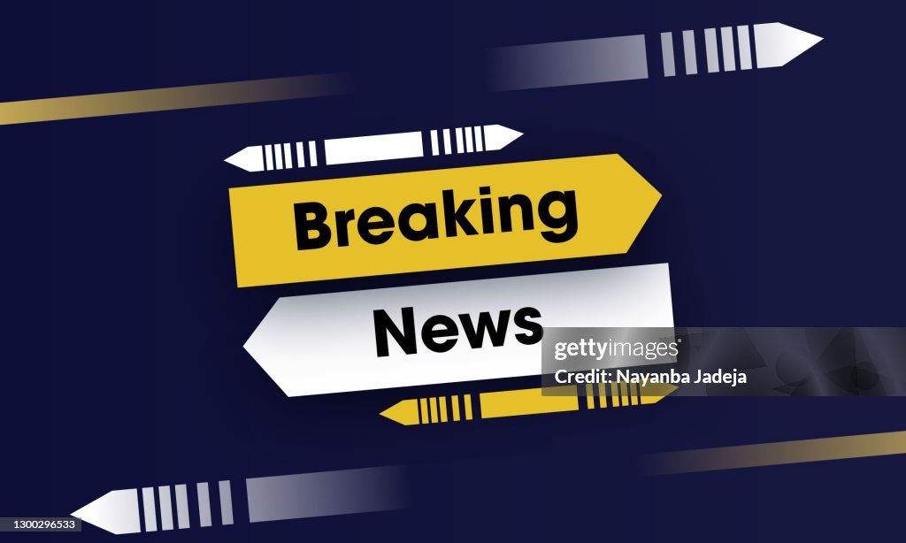 Background screen saver on breaking news stock illustrations