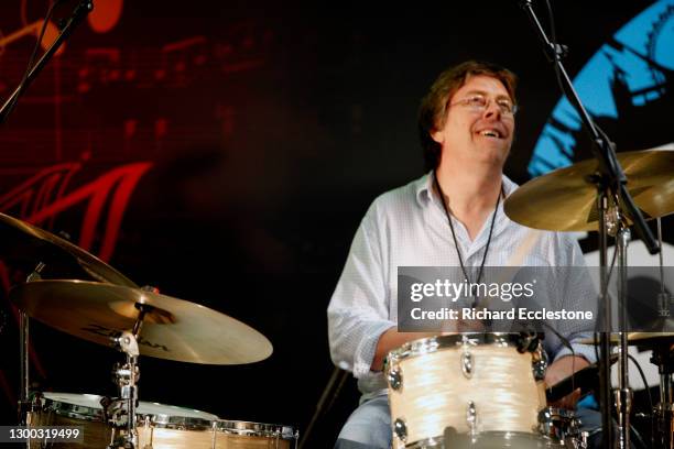 Phil Gould, British drummer, and co-founder of the band Level 42, portrait, United Kingdom, 2013.